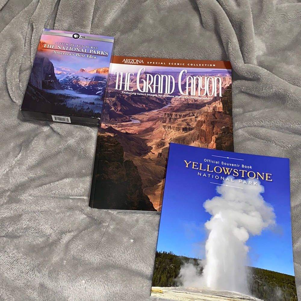 The national parks: Americas best idea film. & Grand Canyon & Yellowstone books